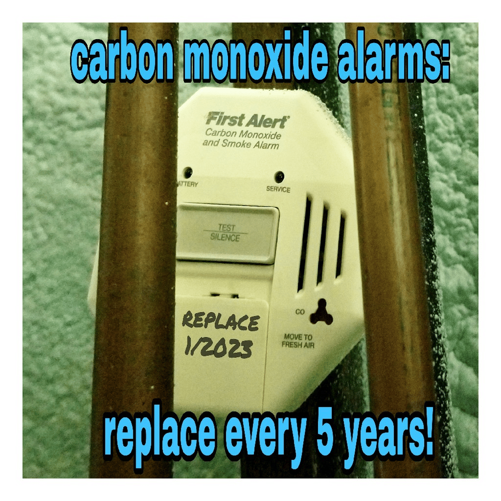 Photo of a First Alert carbon monoxide alarm.
