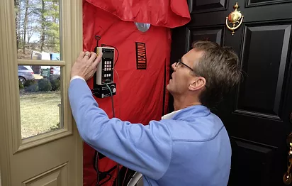 William Running A Blower Door Test