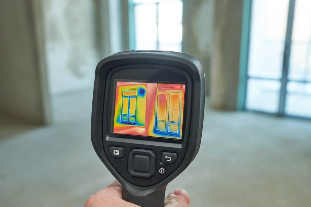 Thermal imaging camera in commercial space